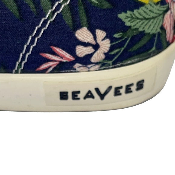 SeaVees Women's Monterey Sneaker Flower Patchwork Poplin Twill Sz. 6.5 - Picture 7 of 8